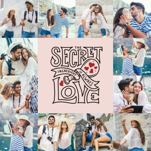 valentinstag geschenk selber machen- Collage Secret Love