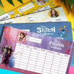 Stundenplan Vorlagen: Auch mit Disney-Designs