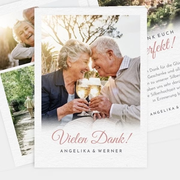 Dankeskarten für Goldene Hochzeit
